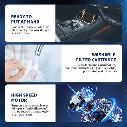 OMO Handheld Cordless Vacuum Cleaner, 5000PA Portable Car Vacuum, Integrated Suction and Blowing Cordless Vacuum, Suitable for Households, Cars, and Pets