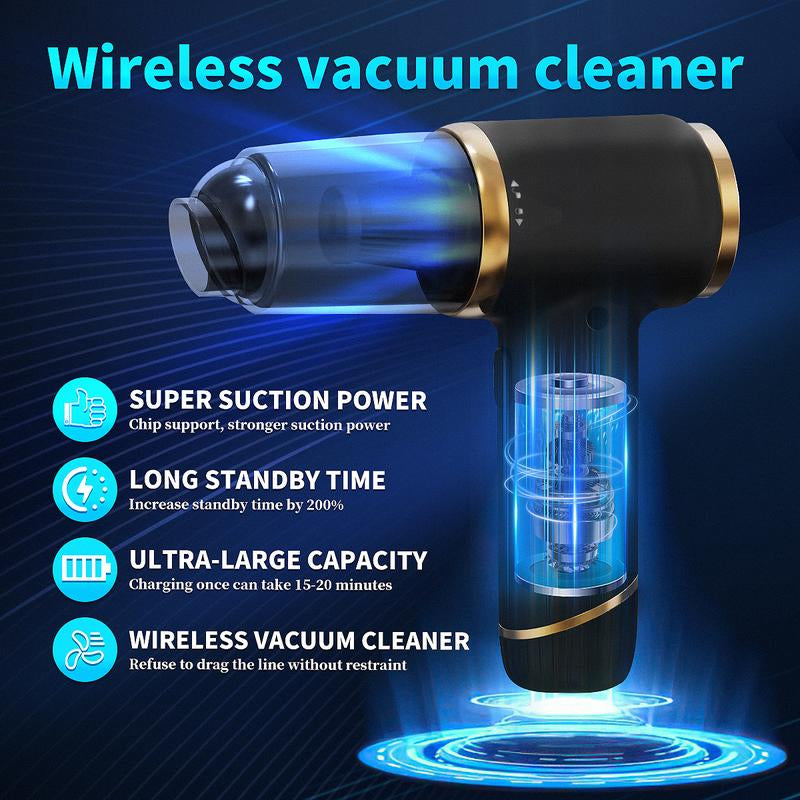 OMO Handheld Cordless Vacuum Cleaner, 5000PA Portable Car Vacuum, Integrated Suction and Blowing Cordless Vacuum, Suitable for Households, Cars, and Pets