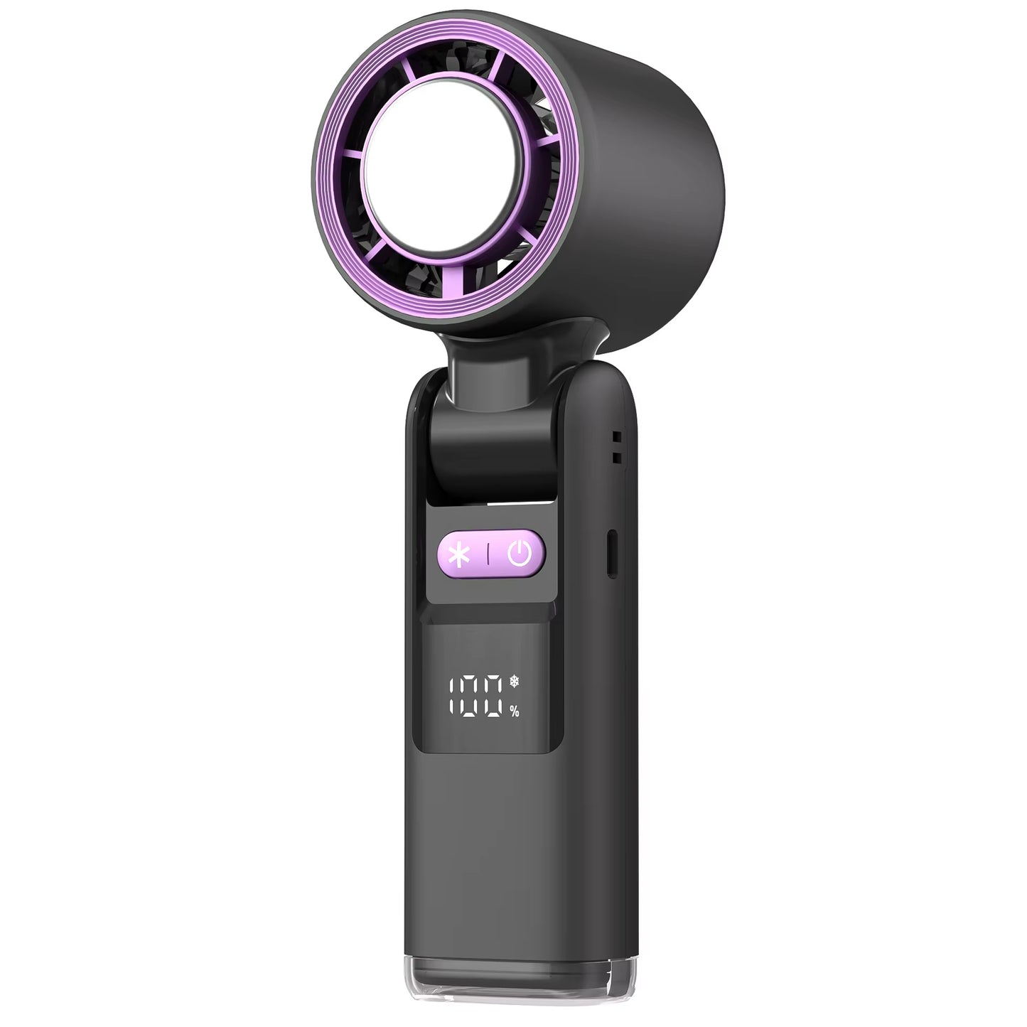 100 Turbos Chilled Ice Sensation Cold Fan Super Mini Turbo Speed Fan USB Powered Digital Display for Outdoor Camping Office Dorm